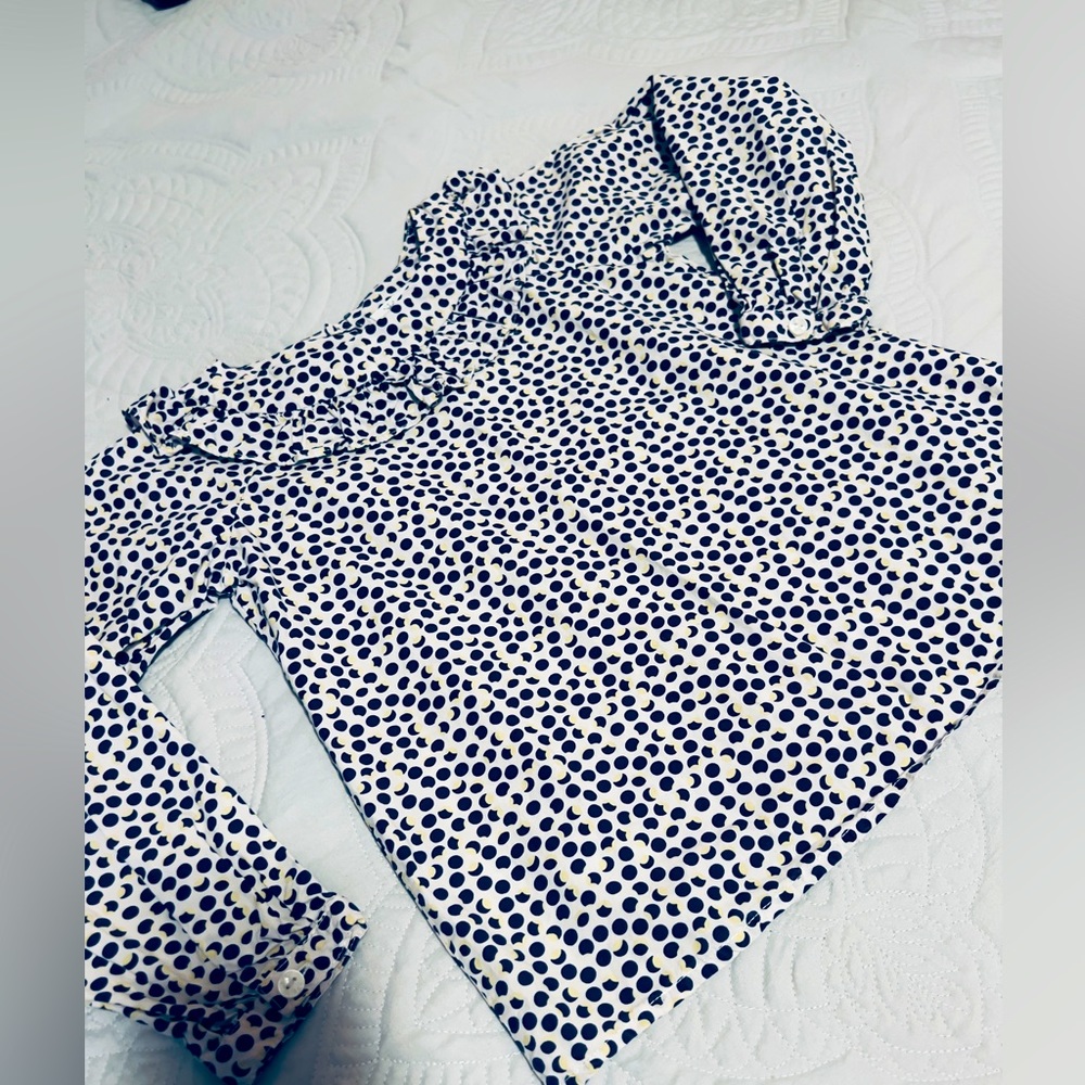 EPK Kids Long sleeve blouse WITH MOON STAMPED 🌓 and ruffles